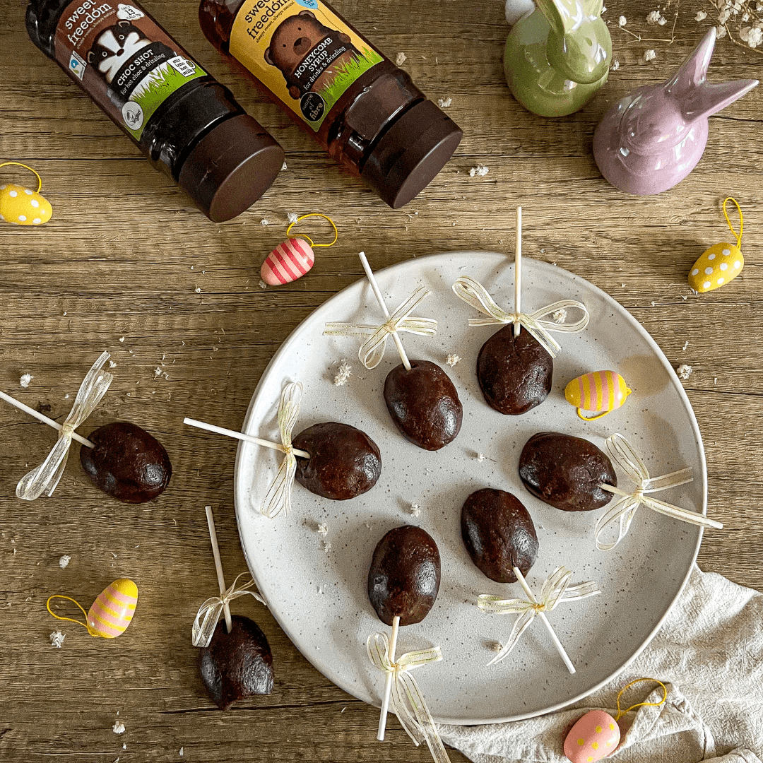 vegan no-bake chocolate honeycomb cake pops &ndash; Sweet Freedom