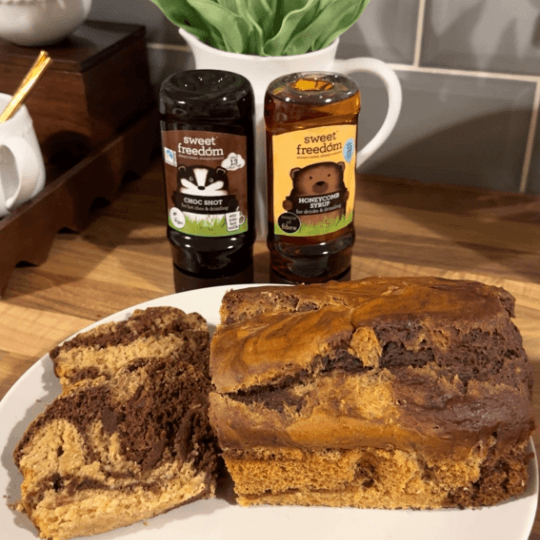 chocolate honeycomb marble banana bread &ndash; Sweet Freedom
