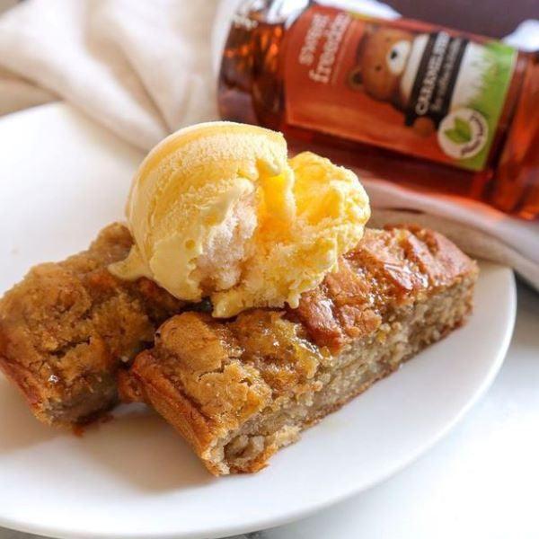 caramel blondies