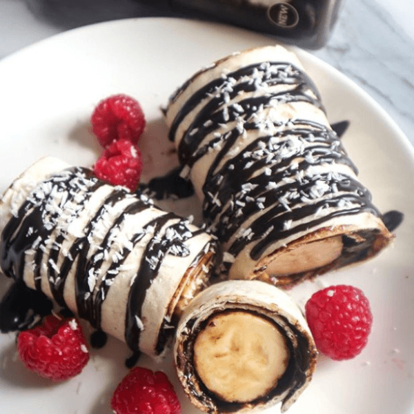 choc banana rolls