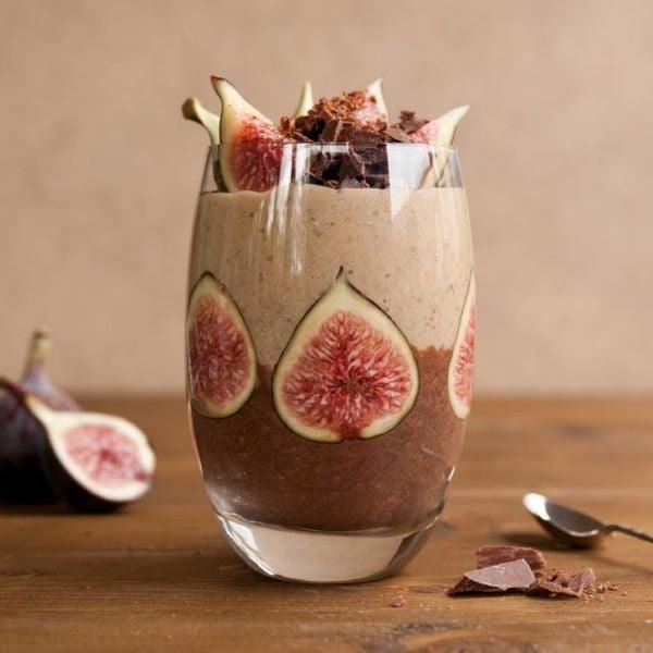 chocolate and maca chia pudding