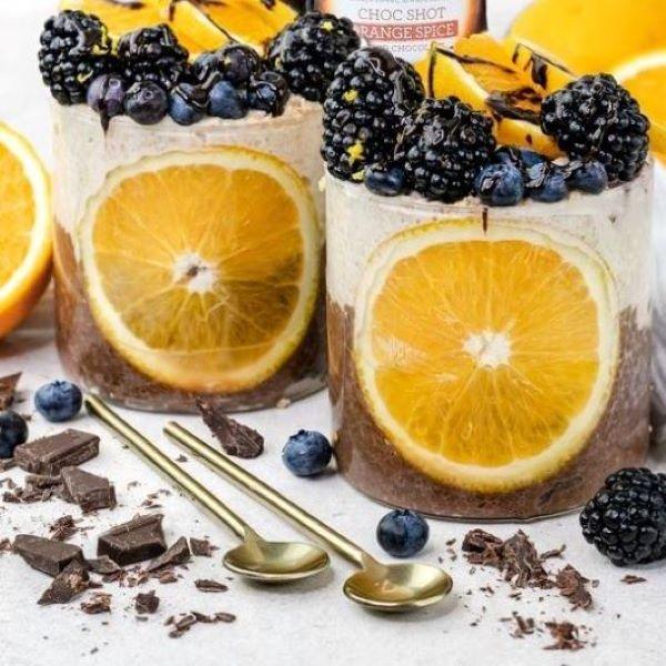 chocolate orange chia pudding