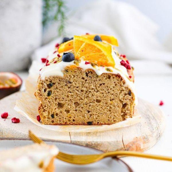 passion fruit and orange banana bread