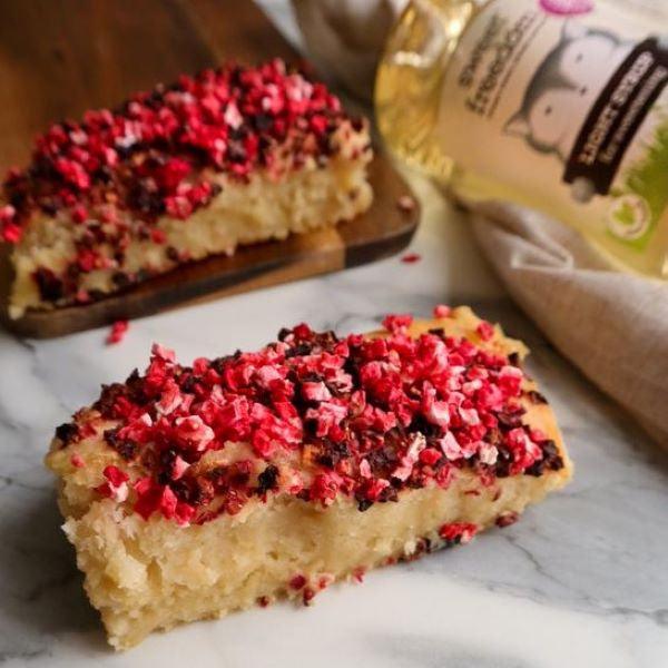raspberry sheet cake