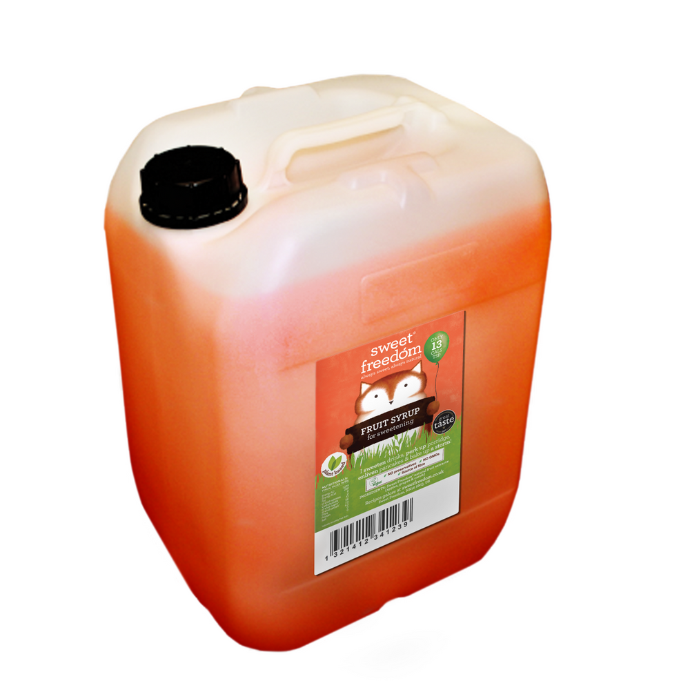 FRUIT SYRUP for sweetening & drizzling, 1 x 28kg/20ltr container