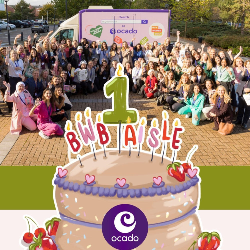celebrating one year with Buy Women Built on ocado retail