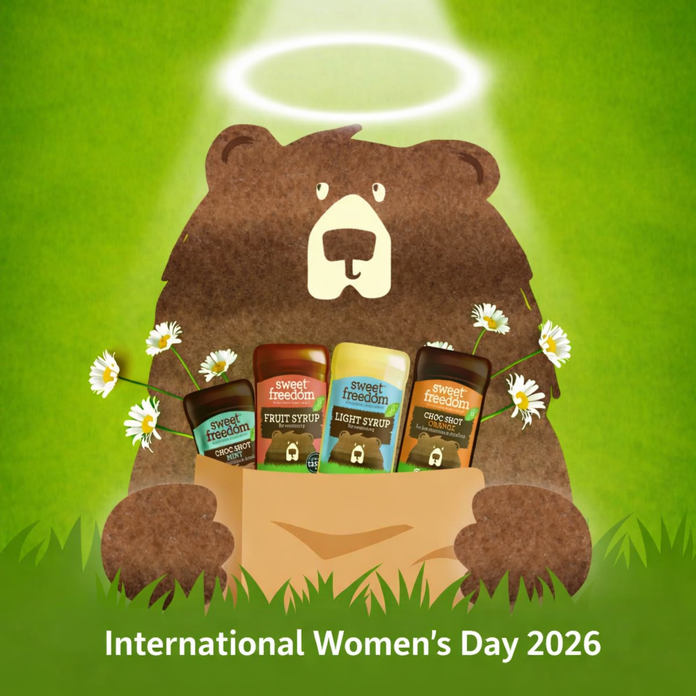 Sweet Freedom celebrates International Women’s Day 2026 with a vibrant purple design symbolising kindness, strength, and naturally sweet moments.