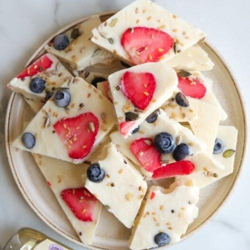 frozen yoghurt bark Sweet Freedom