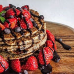 banana chia seed pancakes