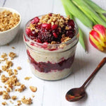 berry layered overnight oats