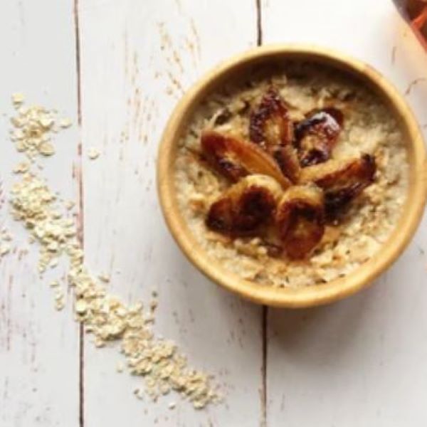 caramelised banana porridge