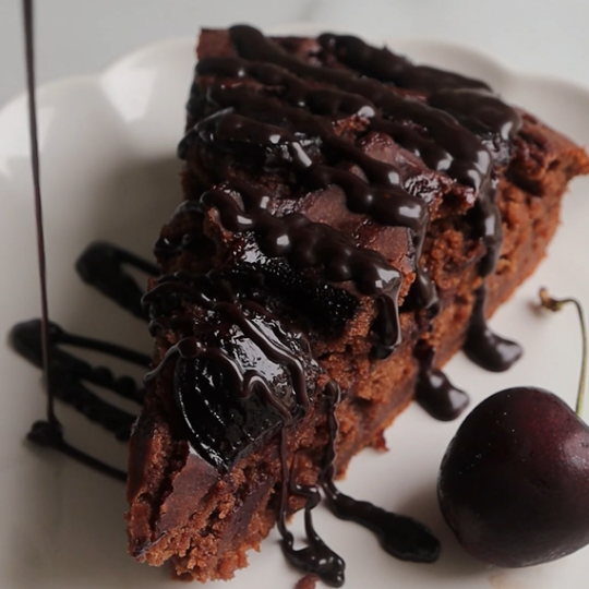 Vegan Chocolate Cake Recipe with Cherries - Vibrant Wellness Journal