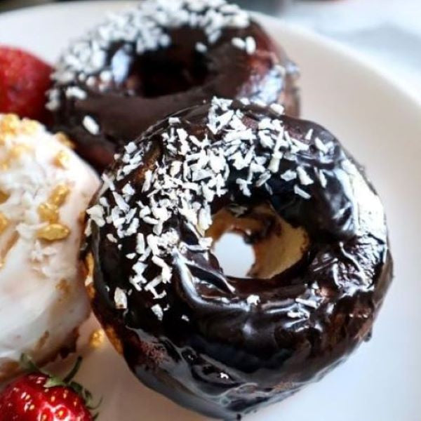 choc frosted doughnuts