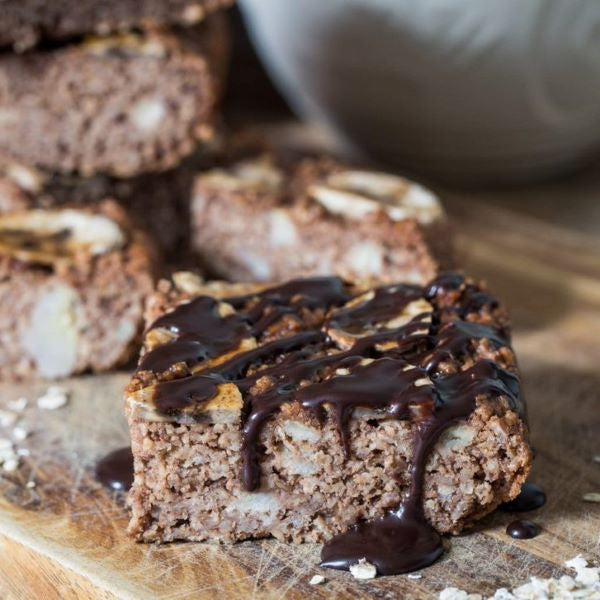 chocolate, banana and peanut butter baked oats