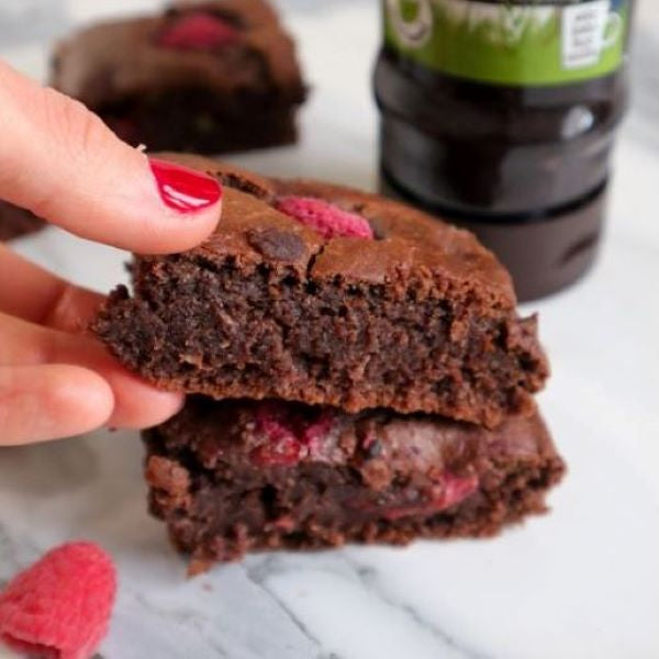 chocolate raspberry brownies