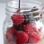 chocolate raspberry overnight oats