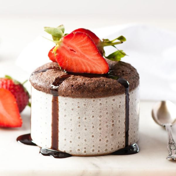 chocolate strawberry mug cake