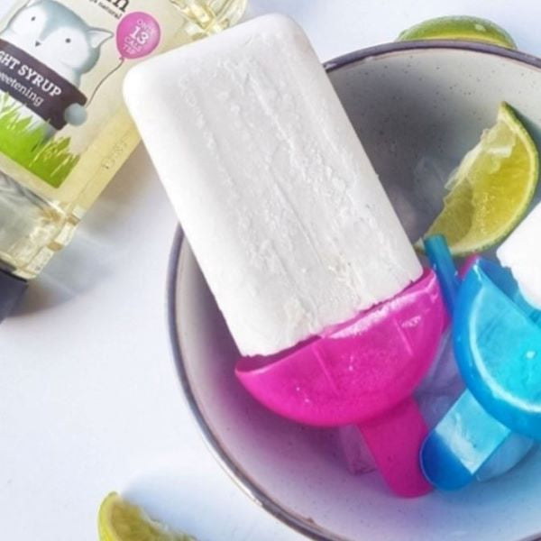 coconut and lime ice lollies