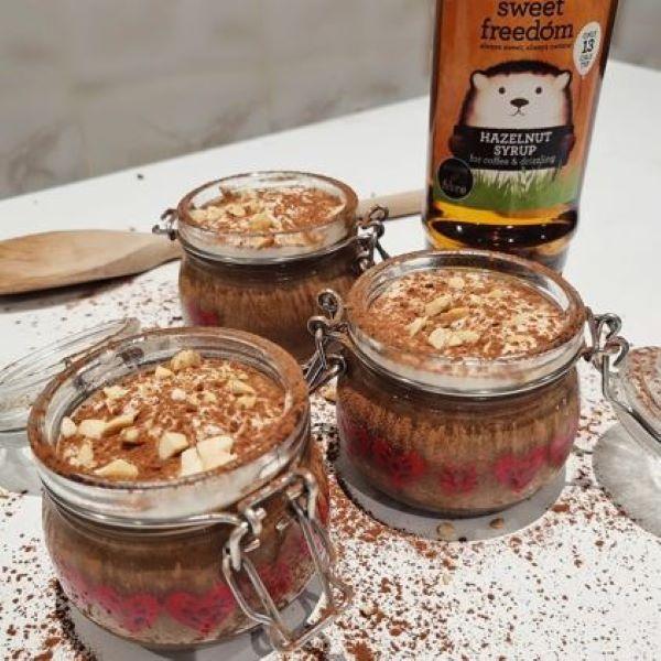 hazelnut coffee chocolate pots