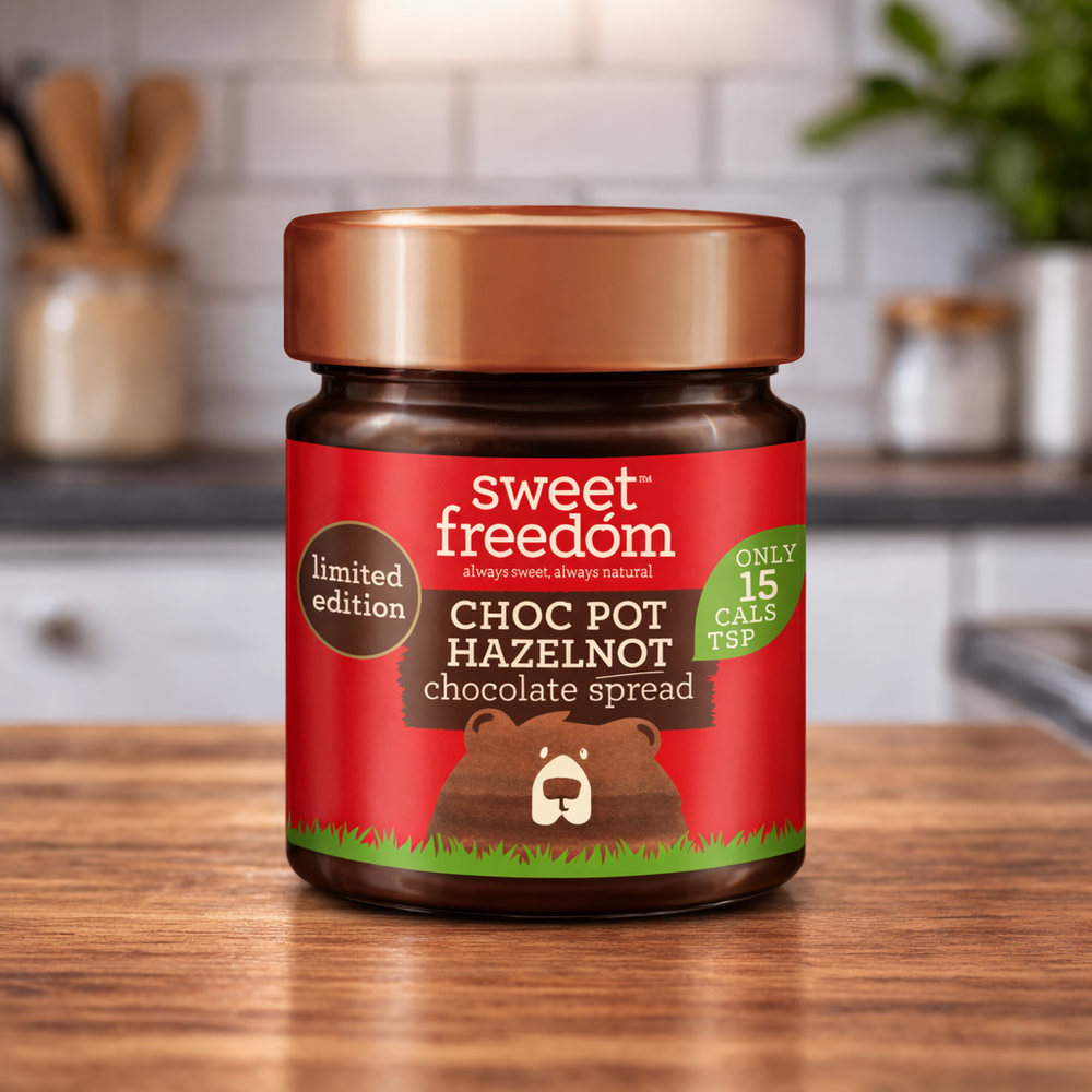 Sweet Freedom Choc Pot Hazelnut low calorie chocolate spread healthy Nutella alternative