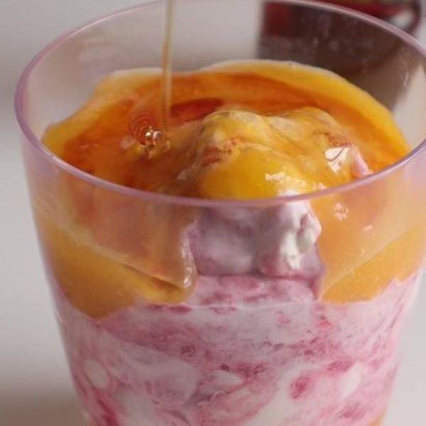 peach melba fool