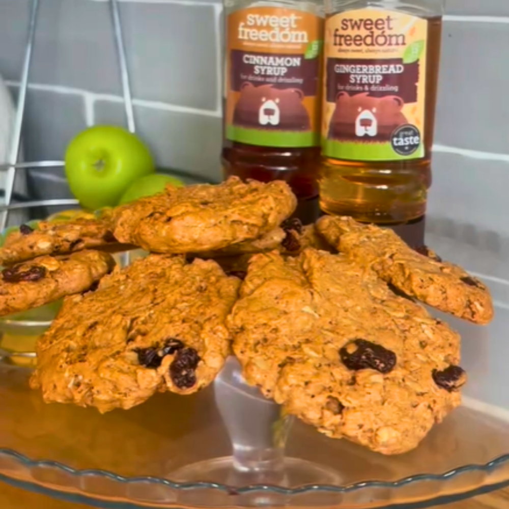 autumn spiced oat cookies