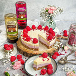 raspberry & vanilla vegan cheesecake