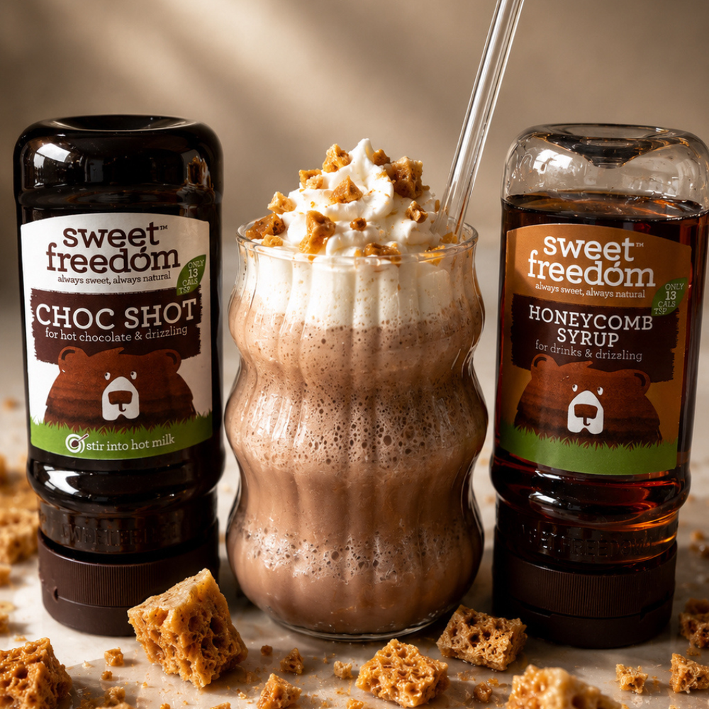 chocolate honeycomb frappé