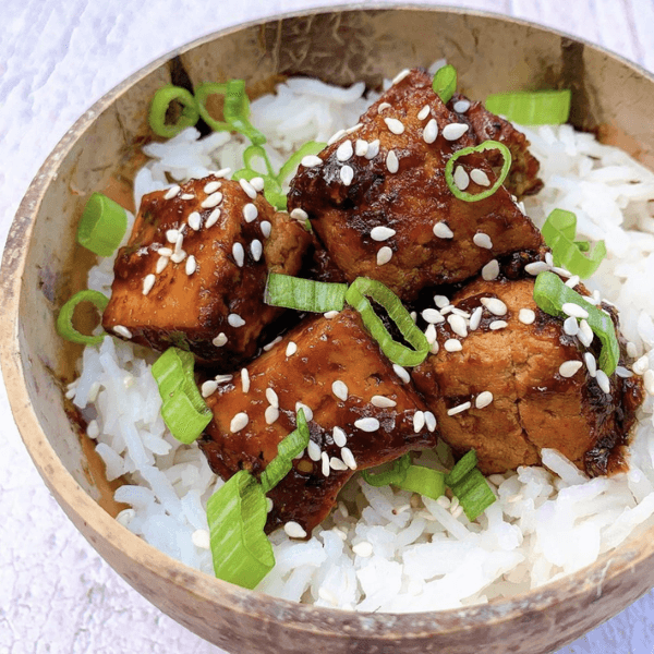 sticky chilli tofu