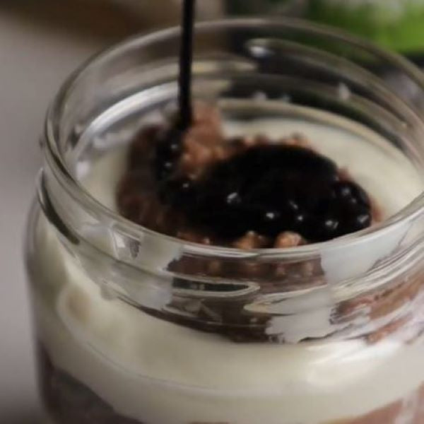 vegan chocolate overnight oats