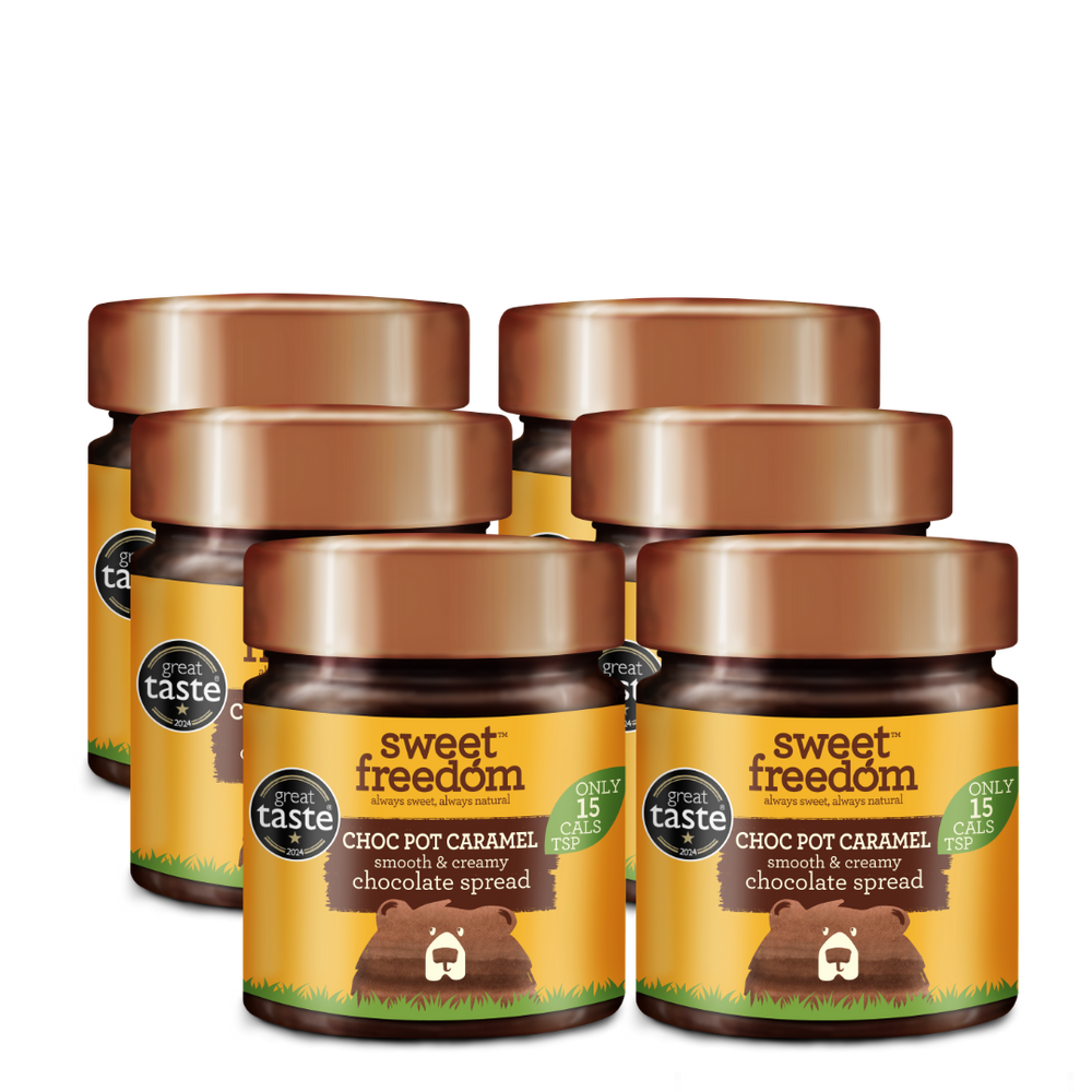 NEW CHOC POT Caramel Chocolate Spread, 6 x 250g (case)