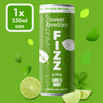 Sweet Freedom FIZZ™ Lime & Mint sparkling water, 1x 250ml can