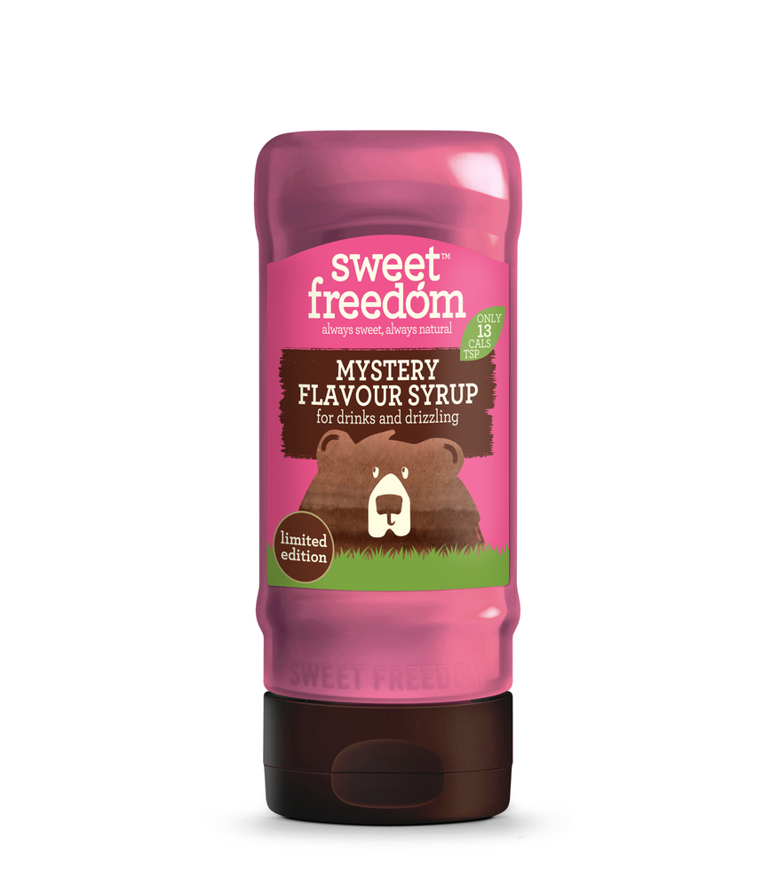 Limited Edition MYSTERY FLAVOUR SYRUP for drinks & drizzling, 350g