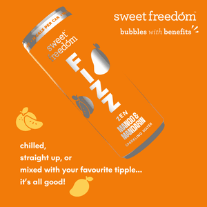 Sweet Freedom FIZZ™ Mango & Mandarin sparkling water, 12x 250ml cans