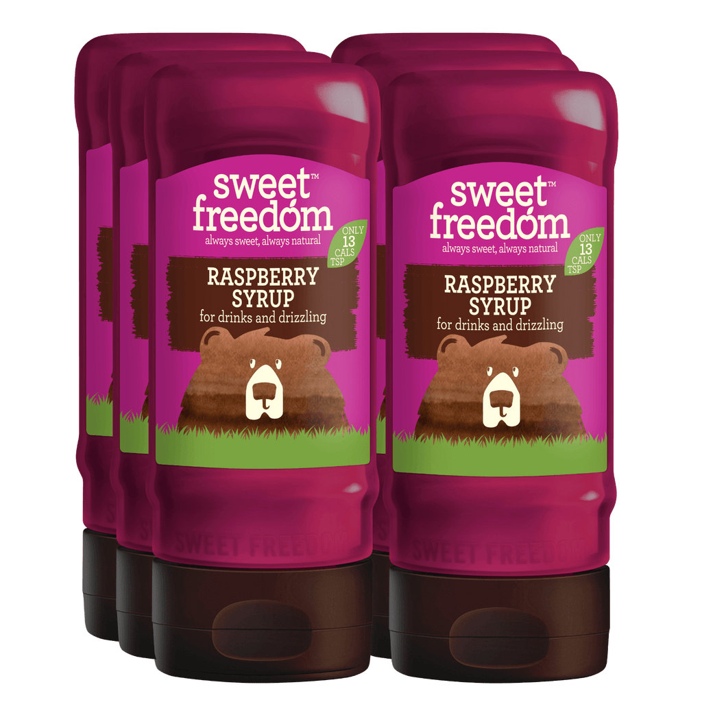 RASPBERRY SYRUP for drizzling, 6 x 350g (case) – Sweet Freedom