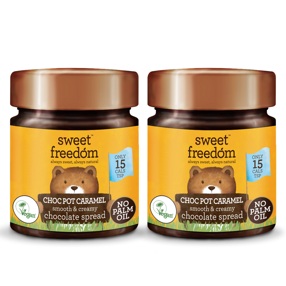 50% OFF - CHOC POT Caramel Chocolate Spread, 2 x 250g (classic label)