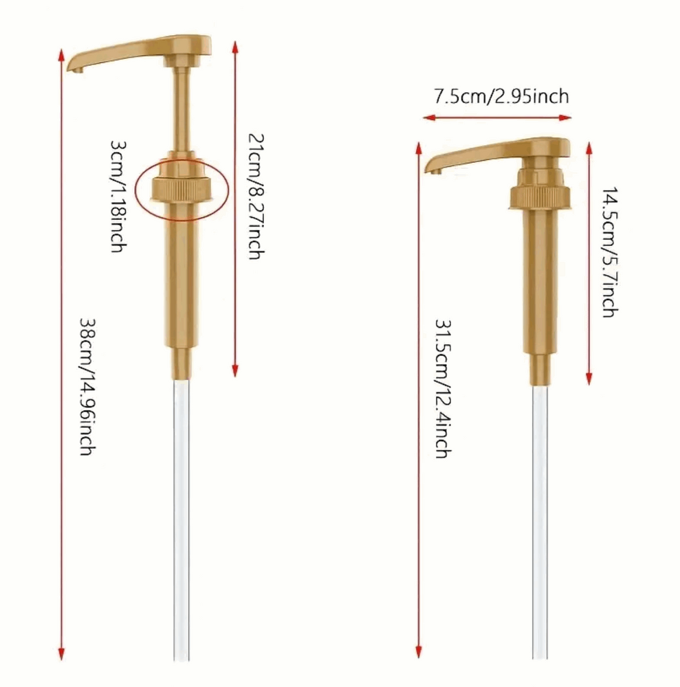 Barista 1ltr syrup pump